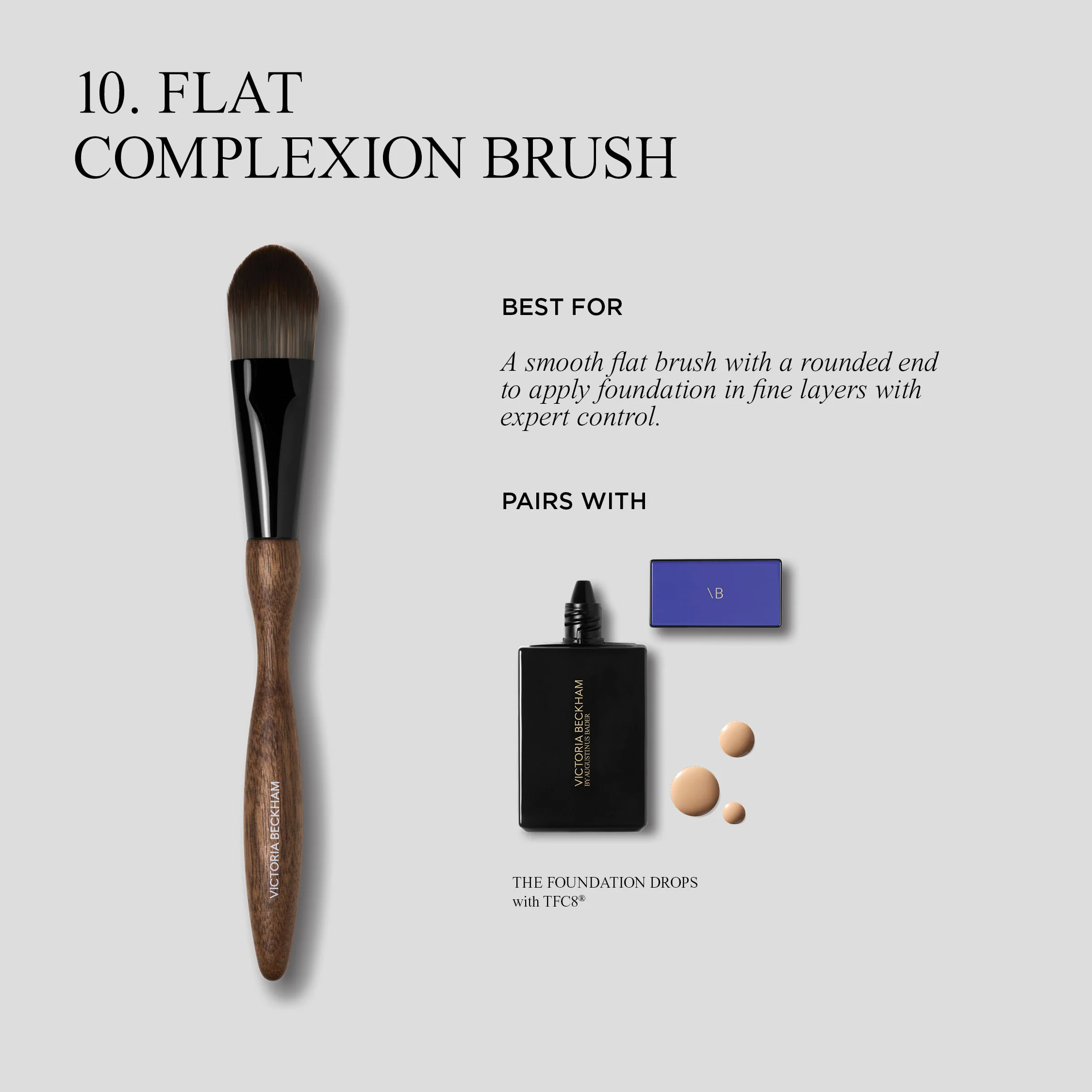 10. Flat Complexion Brush - Image 3